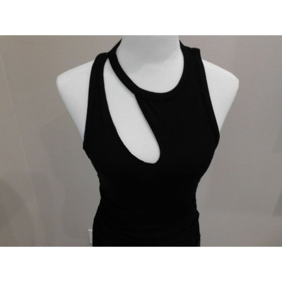 n: philanthropy Marlin Ribbed Tank in Black cat Size SMALL - Picture 3 of 7